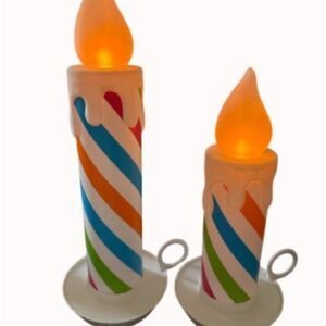 JOLLY SWIRL MULTICOLOR CLIP -ON CANDLE