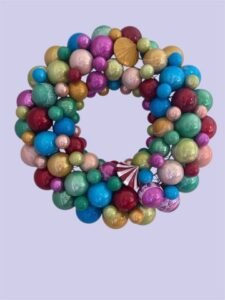 PEARLIZED MULTI ASS ORNAMENT WREATH