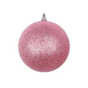 Dusty Rose Glitter Ornament