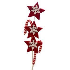 Peppermint Snowflake and Candy Cane
