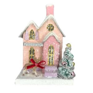 Petite Pink Cottage Village House
