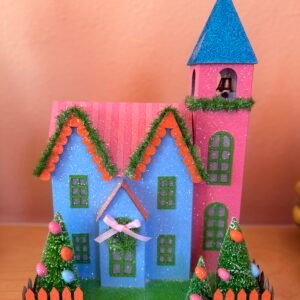 14" BRIGTH EASTER PAPER HOUSE